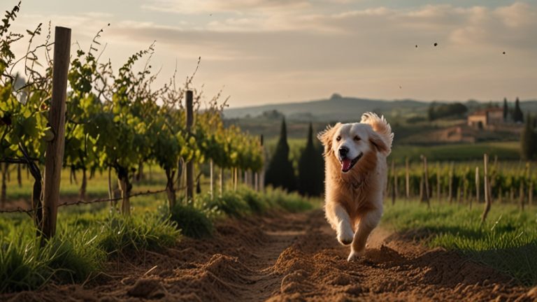 Default Golden retriever dog running and jumping happily in tu 2 1 768x432